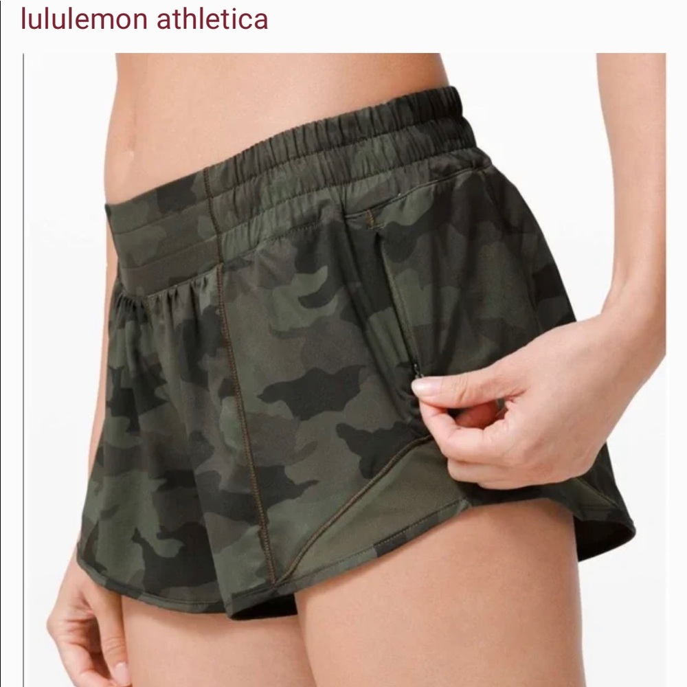 Lululemon Hotty Hot Camo Shorts